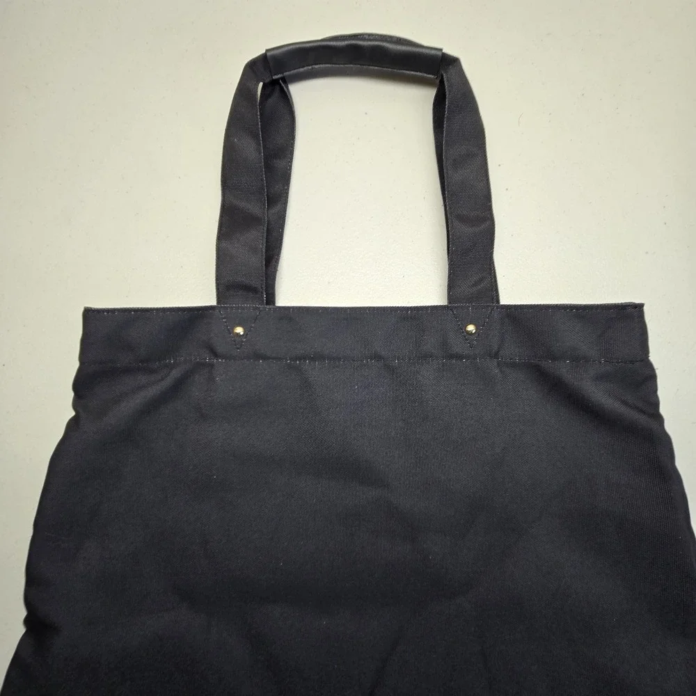 Victoria's Secret Women Bag Large Black Tote Hello Bombshell Embroidered‎ Pocket